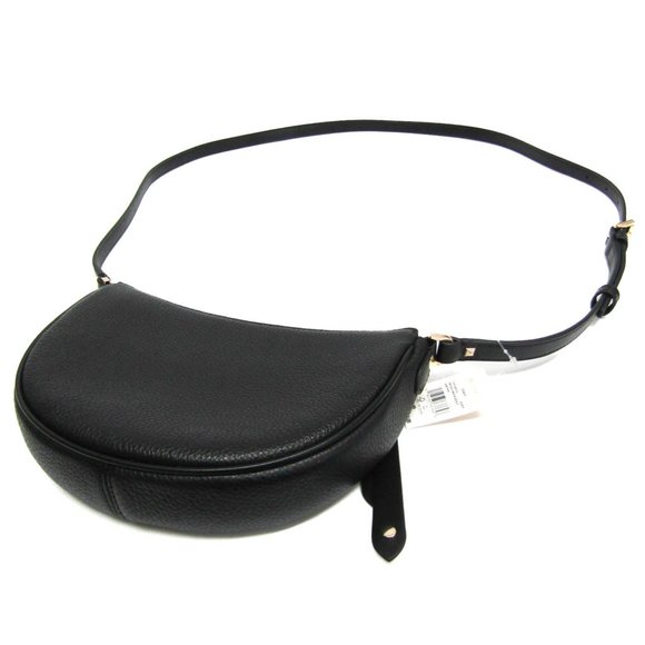 Michael Kors DOVER 35R3G4DC5L Women's Leather Shoulder Bag Black - Picture 2 of 11